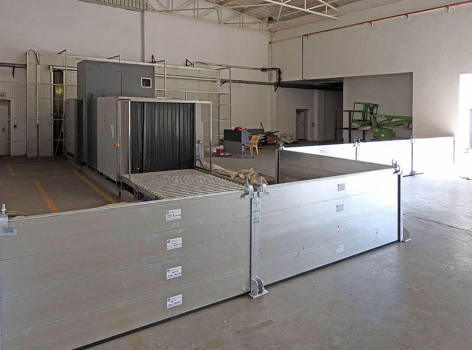 Stop Log Flood Barriers installed at International Airport