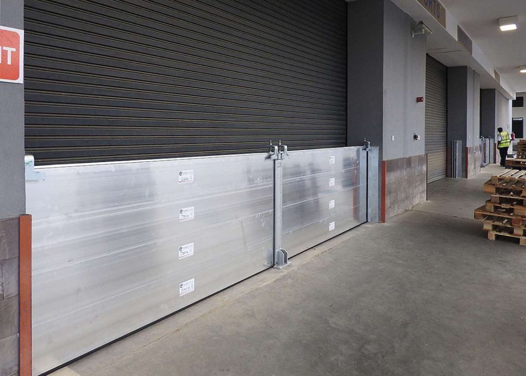 Stop Log Flood Barriers installed at International Airport Cargo Bay