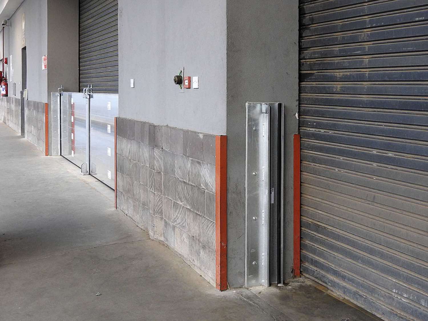 Stop-Log Flood Barriers installed at International Airport Cargo Bays