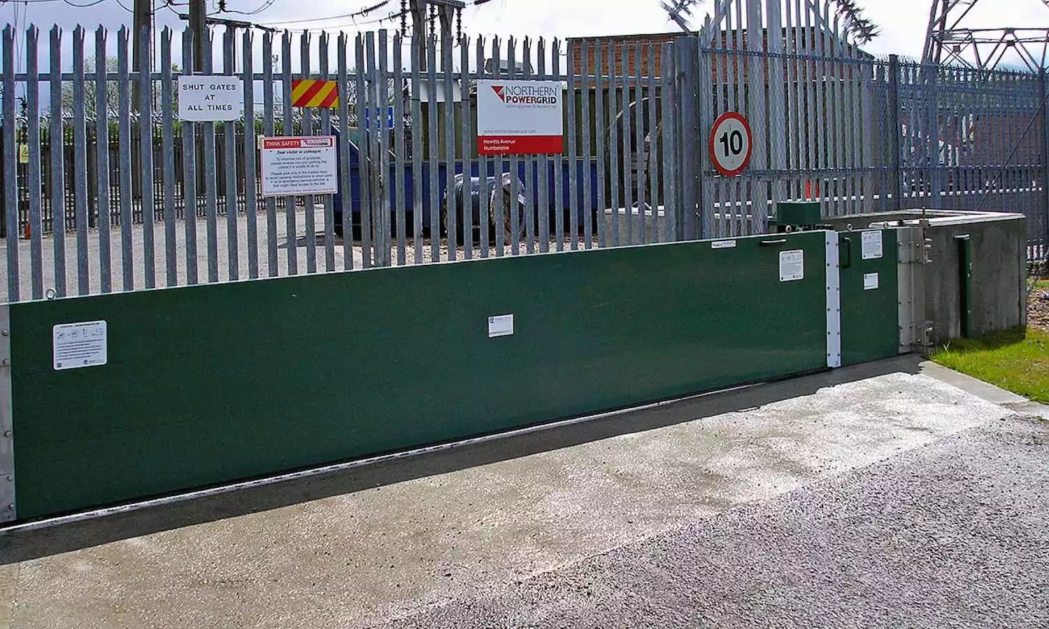 Flood Gates at Power Station for Vehicle and Pedestrian Access