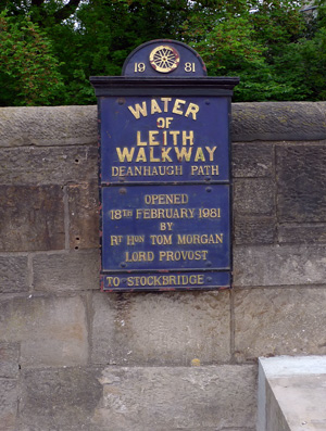 Water of Leith Bridge Sign