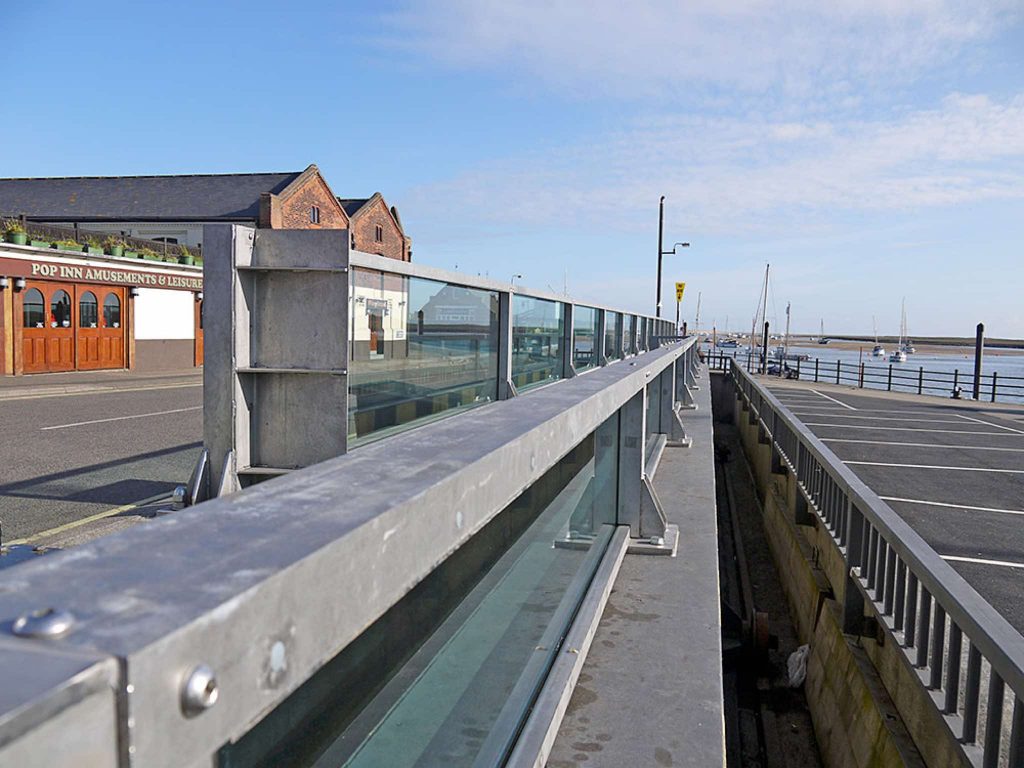 Rolling Glass Flood Wall Sea Defenses